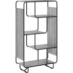vidaXL Висок шкаф Сив Сонома 80 x 37.5 x 144 cm Инженерна дървесина (8007939)
