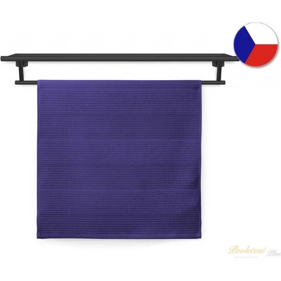 Veba Ručník WATER 400 Pruhy tmavě fialová 50 x 90 cm