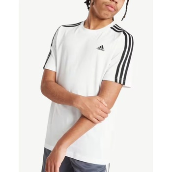 Adidas Essentials 3-Stripes Cotton Tee White