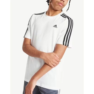 Adidas Essentials 3-Stripes Cotton Tee White