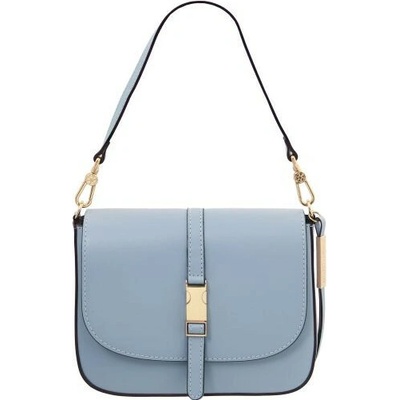 Tuscany Leather Kožená crossbody kabelky Nausica svetlomodrá 1598 1 79