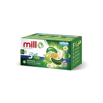 Madonis Капсули за пране MILL PRO 5k + омекотяващи перли UNIVERSAL, 25 бр. (опаковка от 8 броя) (MILL PRO Kapsułki UNIVERSAL)
