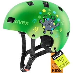 uvex Kid 3 cc - robust bicycle helmet for children - individual size adjustment - optimized ventilation - matt green - 55-58 cm - S4149050117 (S4149050117)