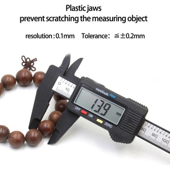 Base Електронен цифров калипер 0-150 мм - Черен 20210835827 (369830_Черно)