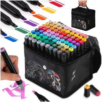 Nukido Алкохолни флумастери Nukido с чанта 80бр (TE791200)