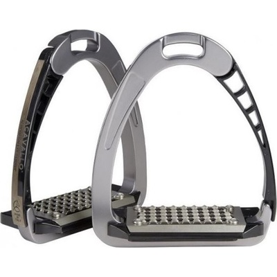 Acavallo Třmeny bezpečnostní Arena Alupro JUNIOR 10,titanium 5 cm