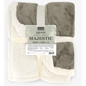 Дилиос Луксозно одеяло шерпа Majestic 200/220 см зелено