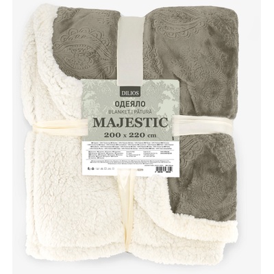 Дилиос Луксозно одеяло шерпа Majestic 200/220 см зелено