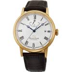 Orient Star RE-AU0001S Мъжки часовник - Автоматичен, Бял Циферблат, 39мм, Резерв 50ч, 50м Водоуст. , Кожена Каишка, Прозрачен Гръб Часовници