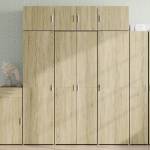 vidaXL Висок шкаф, сонома дъб, 70x42, 5x185 см, инженерно дърво (3281429)