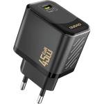 Dudao A28 мрежово зарядно устройство с Type-C конектор, 45 W, PD бързо зареждане, ЧЕРНО GP-190600 (GP-190600)