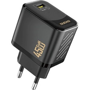 Dudao A28 мрежово зарядно устройство с Type-C конектор, 45 W, PD бързо зареждане, ЧЕРНО GP-190600 (GP-190600)