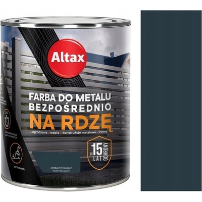 Altax Barva na kov na rdzę 0,75 L antracit polomatná