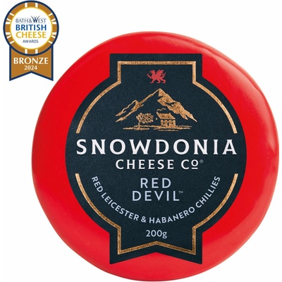 Snowdonia Cheese Snowdonia Sýr RED DEVIL Leicesterský červený sýr s chilli 200 g