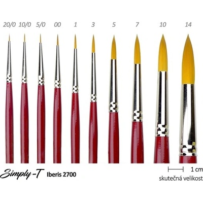 Štětec Simply-T Iberis - kulatý Velikost štětce: 3 – Zboží Dáma