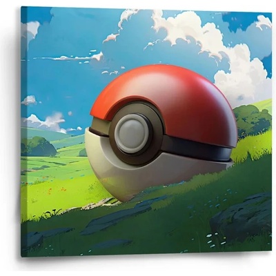 Sablio Obraz Pokemon ball Krajina - 50x50 cm