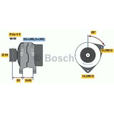 generátor BOSCH 0 986 044 410