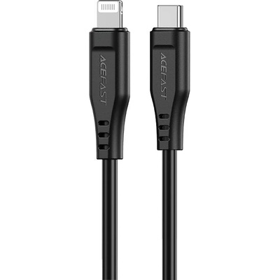ACEFAST Кабел Acefast C3-01, MFI, USB-C към Lightning, 1.2m, 30W, 3A, черен (C3-01-C-L black)