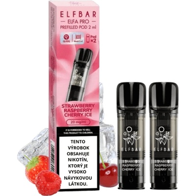 ElfBar Elfa Pro cartridge Red Fruit Strawberry Raspberry Cherry Ice 2 x 2 ml 20 mg