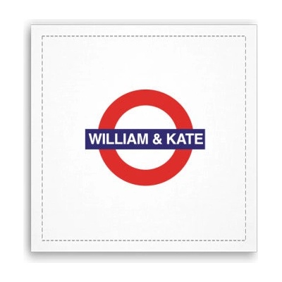 Fotoobraz 40x40 cm William and Kate - Tube