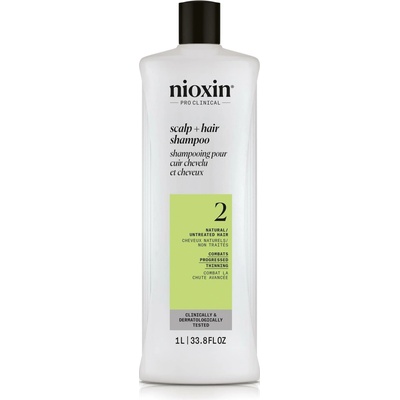 Nioxin System 2 Scalp + Hair Shampoo šampon proti řídnutí vlasů 1000 ml
