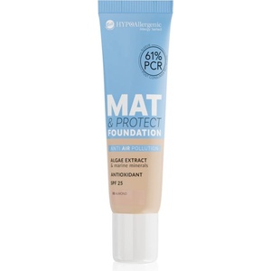 Bell HYPOallergenic Mat & Protect дълготраен матиращ фон дьо тен SPF 25 цвят 03 Almond 30 гр