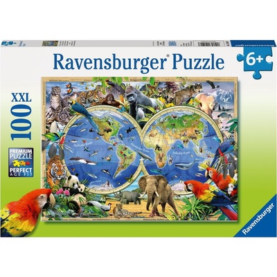 Ravensburger Svět divokých zvířat XXL 100 dielov