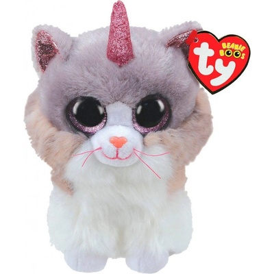 TY Beanie Boos šedá kočka KIKI Medium 24 cm