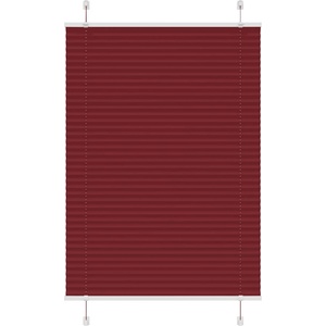 vidaXL Плисирана щора Бордо червено 100x150 cm Ширина на плата 99, 4 cm (4015245)