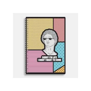 Sentio Тетрадка със спирала Meme B5 80л