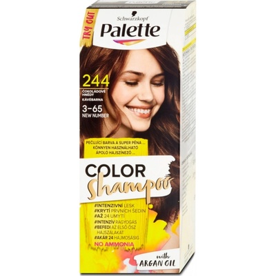 Pallete Color Shampoo 244/3-65 čokoládově hnědý