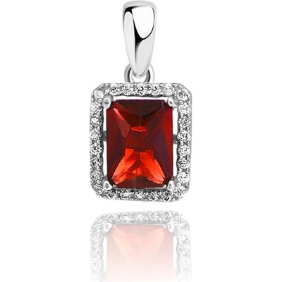 JVD Dámský stříbrný přívěsek s rubínem SVLP0478SH2R100