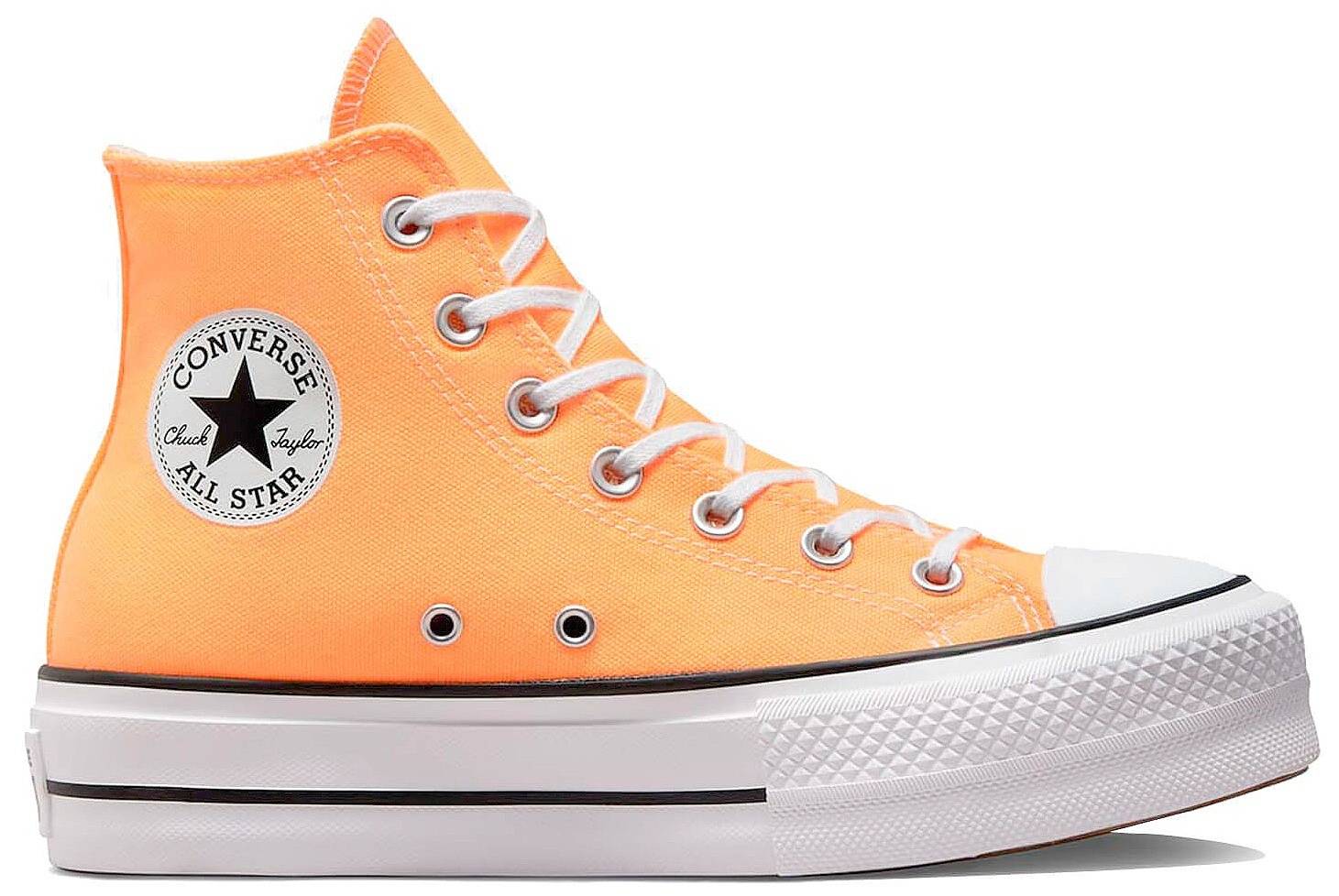 laser orange chuck taylors
