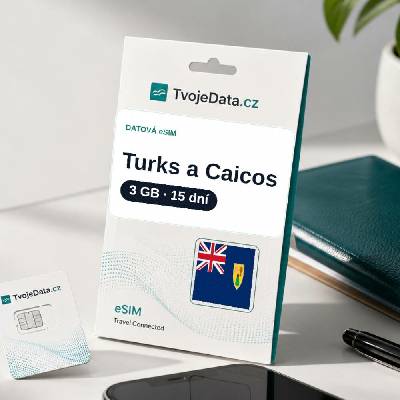eSIM Turks a Caicos 3 GB / 14 dní - Turks a Caicos PVNG67NVW