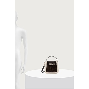KARL LAGERFELD чанта crossbody дамска от кожа (B4W30009)