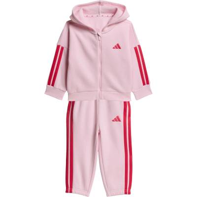 Adidas Детско яке за тренировка adidas Kid's Essentials Jogger Full Zip Training jacket - Clear Pink / Power Pink - размер 74 (EU) (704-6486-0112)