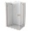 Mexen Mist-H Duo лява въртяща се душ кабина 105 x 80 см, прозрачна, матирано мед - 8A5-105L-080P-65-00 (8A5-105L-080P-65-00)