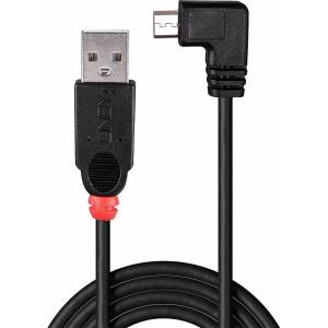 Lindy Кабел Lindy, от USB-A(м) към USB Micro B(м), 1m, черен (31976)