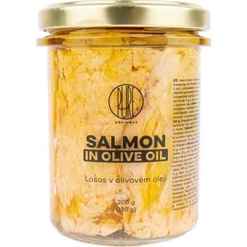BrainMax Pure Salmon In Olive Oil Losos v olivovom oleji 130 g