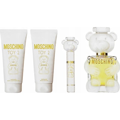 Moschino Toy 2 EDP 100 ml + telový krém 100 ml + sprchový gél 100 ml + cestovný sprej 10 ml, darčeková sada pre ženy