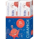 Curaprox Kids 2+ bez fluoridu detská zubná pasta príchuť jahoda 2 x 60 ml