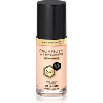 Max Factor Facefinity All Day Flawless dlouhotrvající make-up SPF20 10 Fair Porcelain 30 ml