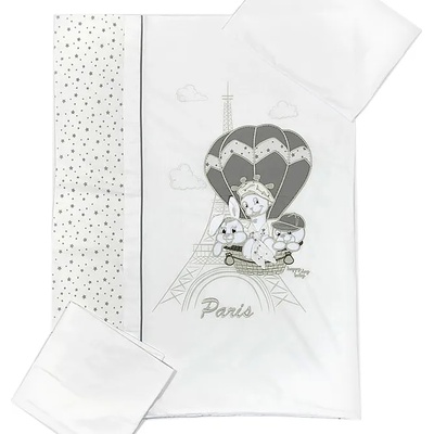 Bambino Casa Спален комплект Bambino Casa - Paris, Bianco, 4 части (3298)