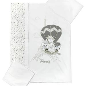 Bambino Casa Спален комплект Bambino Casa - Paris, Bianco, 4 части (3298)