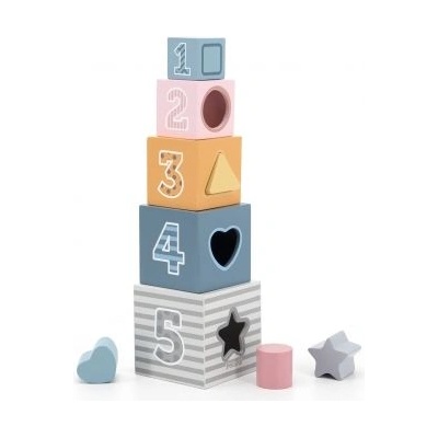 Viga Toys - Дървени кубчета и сортер - Полярно мече (44016)