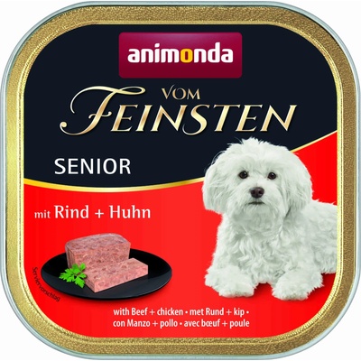 Animonda Vom Feinsten Senior with Beef Poultry -Кучешки пастет с говеждо и пилешко месо, за кучета над 7 години, 150 гр