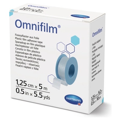 Omnifilm náplast porézní fólie 1,25 cm × 5 m cívka 1 ks