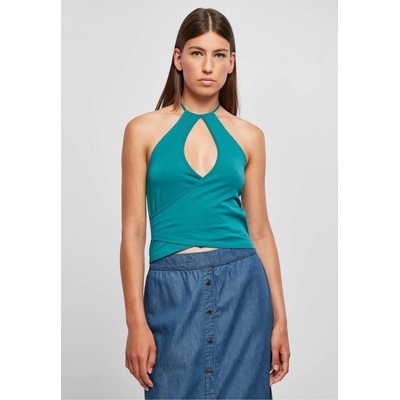 Ladies Short Wraped Neckholder watergreen