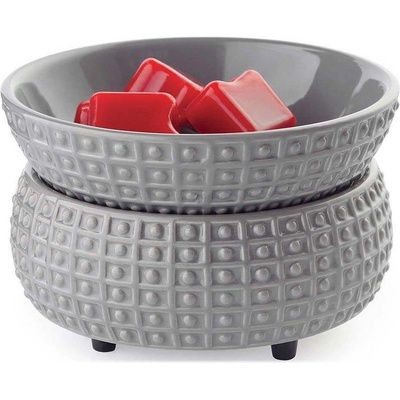 Candle Warmers elektrická aromalampa a ohrievač Slate 2v1