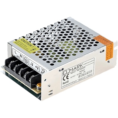 ELMARK Led ДРАЙВЕР setdc 60w 230vac/ 12vdc ip20 (99setdc60ip20)